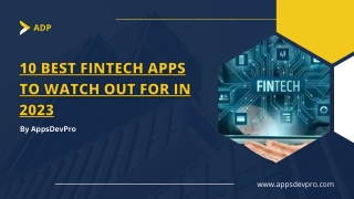 10 Best Fintech Apps to Watch Out For in 2023