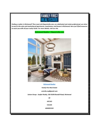 Richmond Realtor  Rayestrella.com