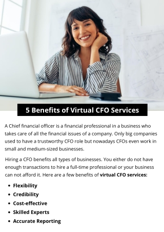 5 Benefits of Virtual CFO Services