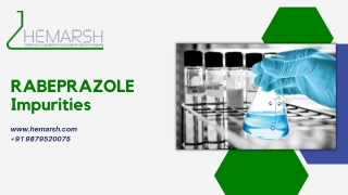 RABEPRAZOLE Impurities Manufacturer | Suppliers | Hemarsh Technologies