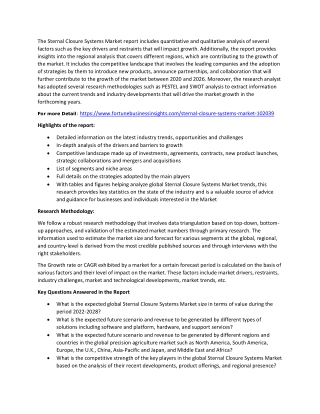 Sternal Closure Systems Market Size, Share, Analysis and Growth and Forecast to 2029