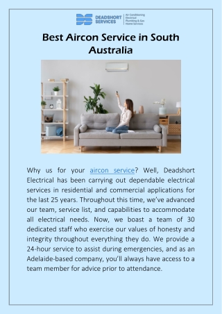 Best Aircon Service in South Australia