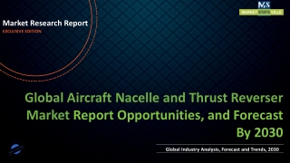 Aircraft Nacelle and Thrust Reverser Market Size is Expected to total US$  7,185.1 million by 2030