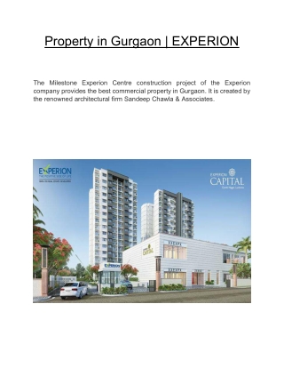 Property in Gurgaon | EXPERION