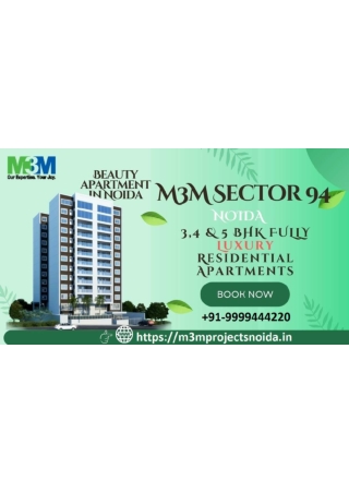 Coming Soon-M3M Properties Sector 94 Noida