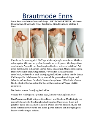Boho Brautkleid
