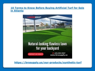 10 Terms to Know Before Buying Artificial Turf for Sale in Atlanta