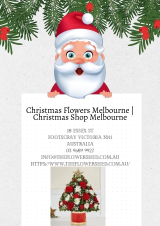 Christmas Flowers Melbourne  Christmas Shop Melbourne