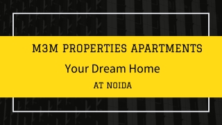 M3M Properties Project at Noida - Download Brochure