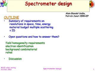 Spectrometer design