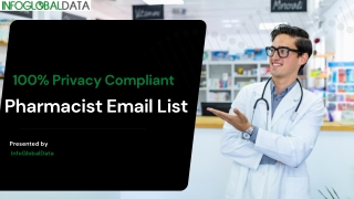 Pharmacist Email List | 100% Privacy Compliant Pharmacist Emails