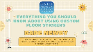 Everything You Should Know About Using Custom Floor Stickers