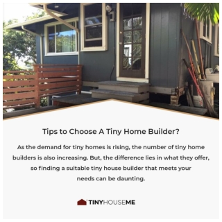 Tips to Choose A Tiny Home Builder?