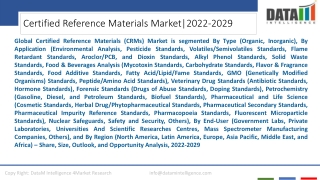 Certified Reference Materials Market Size Share and Growth 2022-2029