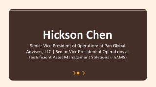 Hickson Chen - A Passionate Influencer From California