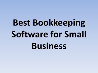 Best Bookkeeping Software for Small Business