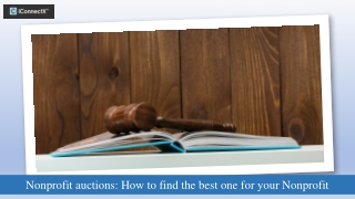 Ultimate guide to choose the best auction for your Nonprofit