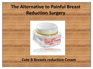 The Alternative to Painful Breast Reduction Surgery