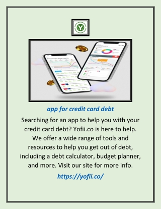 App For Credit Card Debt | Yofii.co