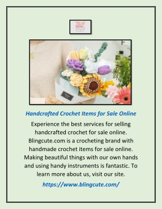 Handcrafted Crochet Items for Sale Online | Blingcute.com