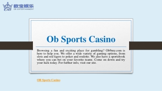 Ob Sports Casino | Ob9my.com