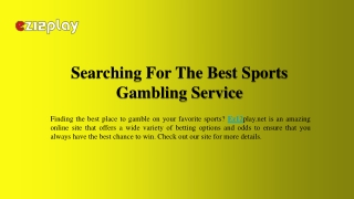 Searching For The Best Sports Gambling Service