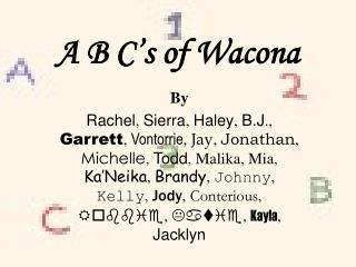 A B C’s of Wacona