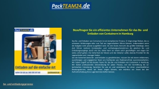 Be- und Entladungsprozess | Packteam24.de