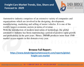 Freight Cars Market