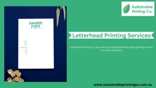 Letterhead Printing Services