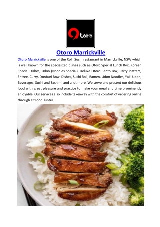 Get Up to 10% Offer Otoro Marrickville – Order Now