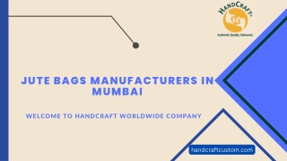 Jute Bags Manufacturers in Mumbai