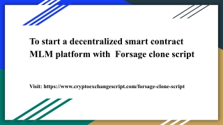 Forsage clone - Basic ways to launch MLM platform like Forsage