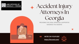 Accident Injury Attorneys In Georgia