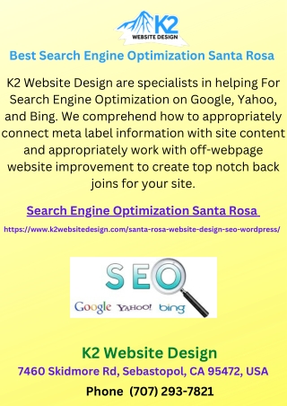 Best Search Engine Optimization Santa Rosa