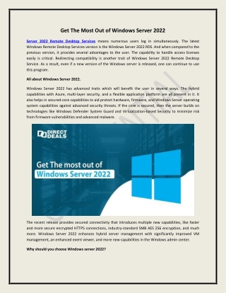 Download Microsoft Windows Server 2022 RDP