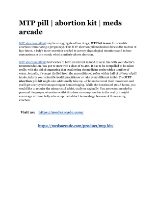 MTP pill _ abortion kit _ meds arcade