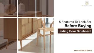 5 Features To Look For Before Buying Sliding Door Sideboard