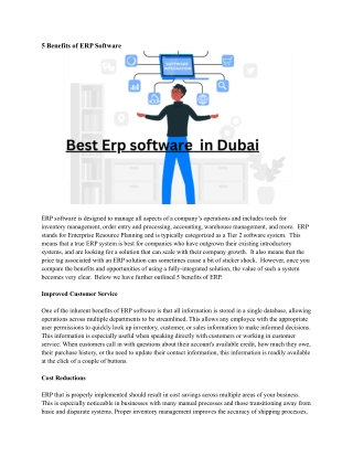 Best Erp software  in Dubai