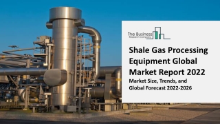 Shale Gas Processing Equipment Global Market By Component, By Application, Regional Outlook, Competitive Strategies And