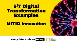 Digital Transformation Examples - MIT ID Innovation