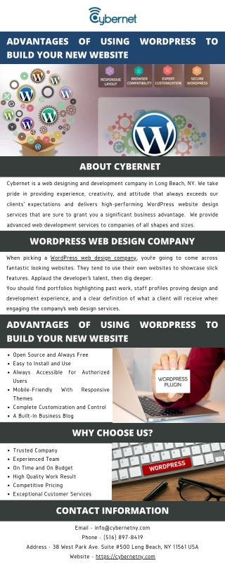 Advantages of Using WordPress to Build Your New Website