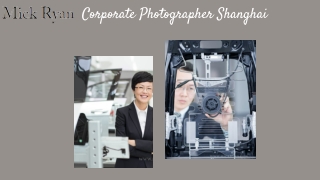 Corporate Photographer Shanghai