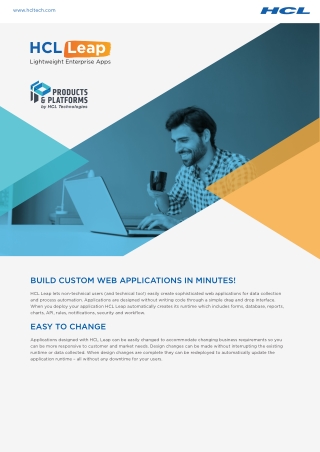 Build Custom Web Applications in Minutes With HCL Leap