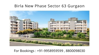 Birla New Phase Sector 63 Price, Birla New Phase Sector 63 Floor Plans, 88000980