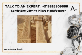 Sandstone Carving Pillars Manufacturer - Call Now 9928909666