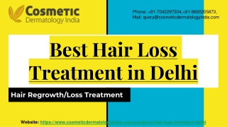 Best Hair Loss Treatment in Delhi