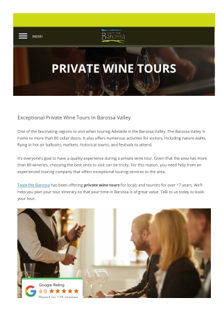 Private Wine Tours