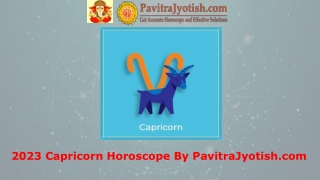 2023 Capricorn Yearly Horoscope Predictions