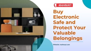 Buy Electronic Safe and Protect Your Valuable Belongings